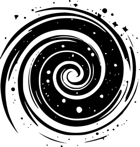 galaxy clipart black and white